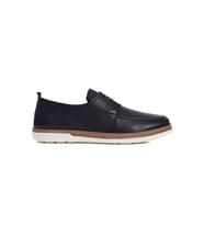 Greyder 62625 Erkek Hakiki Deri Baskılı Bağcıklı Comfort Urban Ayakkabı (Lacivert)