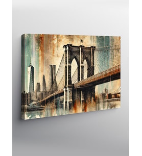 Kanvas Tablo Brooklyn Köprüsü Manzarası