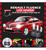 Renault Fluence 2010-2016 Kısa Far Uyumlu Şimşek Etkili Led Xenon Premium Series H7
