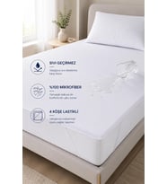 Mikrofiber Su Sıvı Geçirmez Köşe Lastikli Yatak Koruyucu Alez Tek Çift Bebek Park Yatak Alezi (150 x 200)