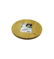 YUVARLAK=24.5CM AYAKLI= 4CM DÜZ YÜZEY AHŞAP BAMBU SUNUM TEPSİSİ - MİNİ SOFRA (5343)