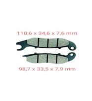 Atv Ön Fren Disk Balata Fa375 166
