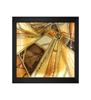 Soyut Şekiller Motifli Kanvas Tablo 50 x 70 cm Siyah Çerçeve