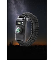 Paracord Bileklik Dijital Saat Pusula Ateş Başlatıcı