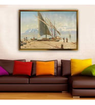 Altın Çerçeveli dekoratif tablo l1750 (Gold)