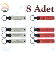 Beyaz & Nar Çiçeği, Matematik Öğretmeninden Sınıfına Hediye, 8’li Set, Kişisel Mesajlı Hediyelik