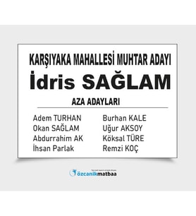 Muhtar, Oy Pusulası, 10.000 Adet