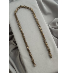 Hematit Doğal Taş Mat Antik Sarı Üçgen Kesim 6x3mm Dizi [AA]
