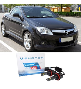 Opel Tigra Twintop Led Xenon Uzun Far Ampulü H1 Ultimate 9500 Lumens Yeni Seri Beyaz