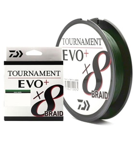 Daiwa Tournament EVO+ 8B Dark Green İp Misina 270 mt Dark Green-0,18 MM