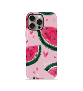 iPhone 15 Pro Vorian Çift Katmanlı MagSafe Kılıf Watermelon Hearts
