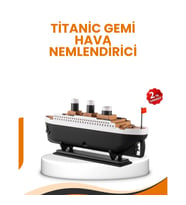 Mey İthalat® 7 Renk Ortam Işıklı Dekoratif Gemi Tasarım Hava Nemlendirici Difüzör