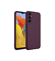 Samsung Galaxy M14 Uyumlu Kılıf Zore Mara Lansman Kapak (Koyu Mor)