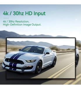4K USB C 3.0 Type-C Video Capture Görüntü Yakalama Adaptörü Usb 4K 30Hz Akış Öğretim Video Konferans veya Canlı Yayın için Oyun Yakalama Kartı (HDMI aktarma için Kullanılmaz)