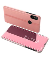 Xiaomi Redmi 7 / Note 7 / Note 7 Pro Aynalı Kapaklı Lüx Kılıf (Rose - Gold)