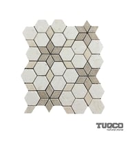 TUQCO Doğaltaş Fileli Starline Traverten Mix Eskitme Mermer Mozaik