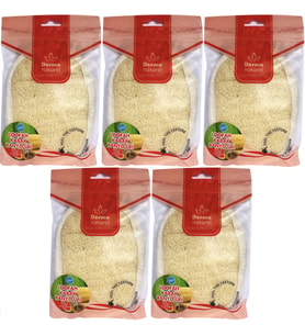 Derma Naturel Loofah Kabak Banyo ve Yüz Lifi (15*24CM) MS-10 (5 Li Set)