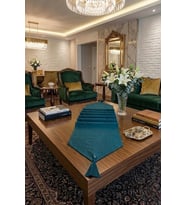 Çizgili Tek Runner, Colber Tek Runner 40x140cm Petrol