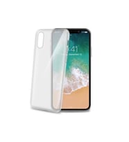 Celly GelSkin900 Tpu iPhone X ile Uyumlu Cep Telefonu Kılıfı Beyaz