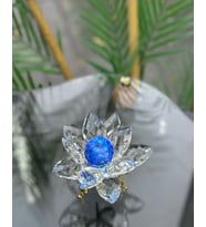Elara Dekoratif Ayaklı Lotus (Mavi)