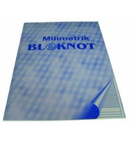 Dilman A4 Milimetrik Bloknot Mavi 40 Yaprak