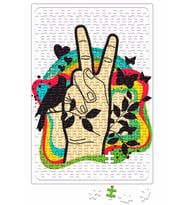 Peace Love Barış İşareti Puzzle 240 Parça Yapboz