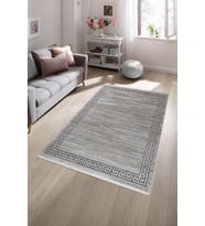 Pyramid Modern Salon ve Oturma Odası Halısı - Gri (Düz Gri)