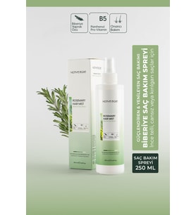 Biberiye Suyu Spreyi %96 Doğal İçeriğiyle Dökülme Karşıtı ve Hızlı Saç Uzamasını Destekleyici 250 Ml