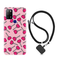 Omix X300 X500 X400 X600 X700 Kılıf Boyun Askılı Silikon Heart Lollipop 1414
