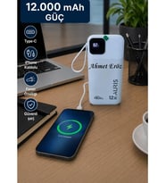 Kişiye Özel Dijital Powerbank 12000 Mah