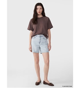 LCW Comfort İndigo Regular Fit Kadın Jean Şort