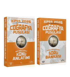 CBA Yayınları 2026 KPSS Coğrafya Pusulası Konu ve Soru Bankası Seti 2 Kitap