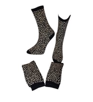 Leopar Desenli Kadın Çorap (3 Çift)