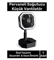 Deluxe Katlanabilir 2 Modlu Usb Şarjlı Sessiz Mini Fan Yelpazeli Pervaneli Soğutucu Vantilatör