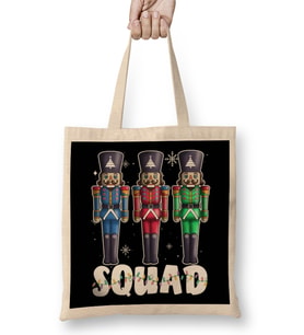Nutcracker Squad Christmas Ballet Dance Matching Xmas Gift Bez Çanta Uzun Saplı