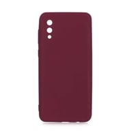 Samsung Galaxy A02 Kılıf Orj Lansman Serisi Pürüzsüz Esnek Kadife İç Kısım (Koyu Mor)