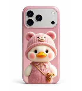 İPhone 17 Pro Max Novera Cozy Friends Collection Çift Katmanlı Essential Tough Telefon Kılıfı