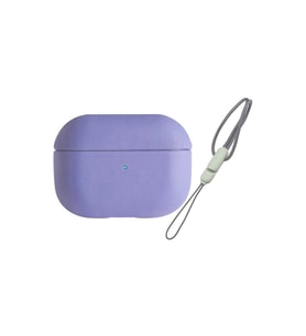 Apple Airpods Pro 2 (2.nesil) 405 Deri Kılıf - Lila