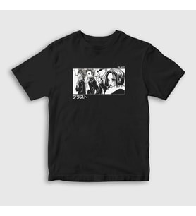 Presmono Unisex Çocuk Siyah Band Nana Osaki T-Shirt 313897tt