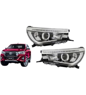Toyota Hilux Revo Sağ Sol Ön Far Takımı Ledli 2016-2019