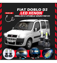 Fiat Doblo D2 2006-2012 Uzun Far Uyumlu Şimşek Etkili Led Xenon Pro Series H1