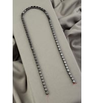 Hematit Doğal Taş Mat Gri Dikdörtgen Kesim 4x6mm Dizi [AA]