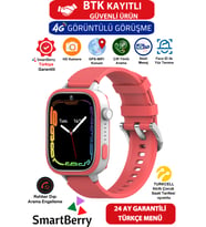 Görüntülü Görüşme Çocuk Takip Saati, GPS, Wi-Fi, Gizli Dinleme, Kırmızı