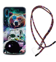 Huawei P20 Lite Mate 10 20 Lite Pro P40 Lite KılıfBoyun Asklı Rasta Silikon Astronot Panda 1755