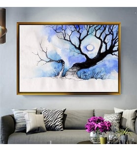 Altın Çerçeveli dekoratif tablo a448 (Gold)