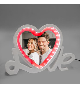 Led Işıklı Love Fotoğraflı Sihirli Ayna