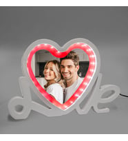 Led Işıklı Love Fotoğraflı Sihirli Ayna