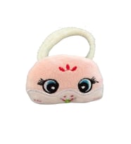 Caş Dekorasyon Pembe Renk Ayıcıklı Peluş Simit Toka (Pembe)