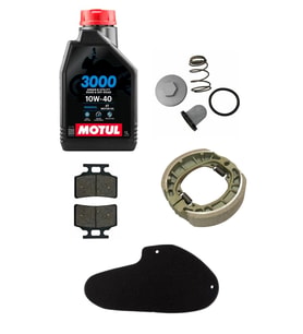 Kuba Bluebird 50 Motul Yağ Bakım Seti Ön-Arka Balata ve Hava Filtresi