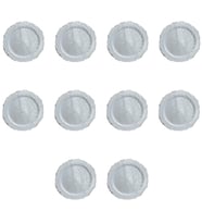 Parti Davet Piknik Doğum Günü Sert Plastik Mika Tabak - Beyaz - 18 Cm. - 6'lı 10 Paket